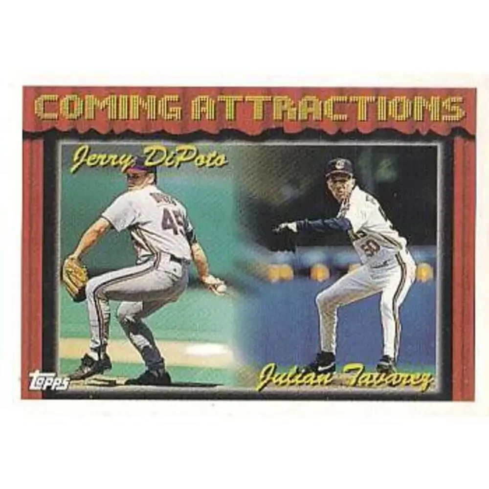 1994 Topps Jerry DiPoto / Julian Tavarez CA, RC # 767 Cleveland Indians